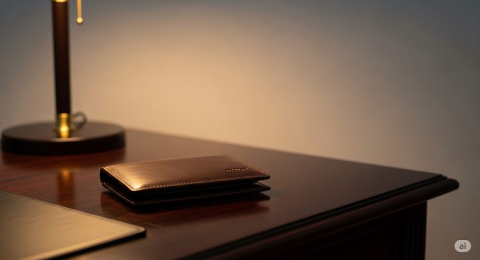 上質な革財布のイメージ