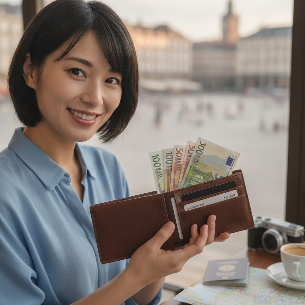 二つ折り財布 旅行のイメージ画像4